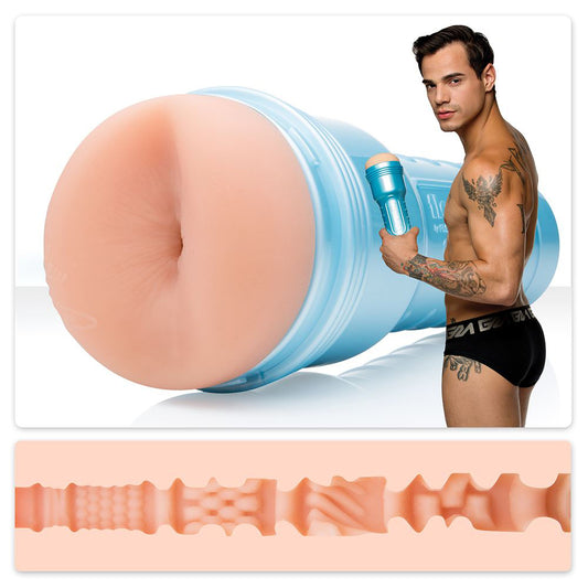 Fleshjack Karter Masturbator with man on white background. image 1