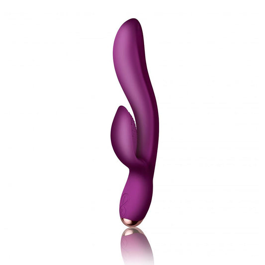 rocks off Fuchsia Regala Clitoral Vibrator on white background. image 1
