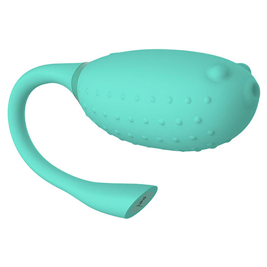 Fugu Green Magic Motion Clitoral Vibe on white background. image 1