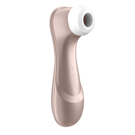 Gold Clitoral Massager on white background. image 1