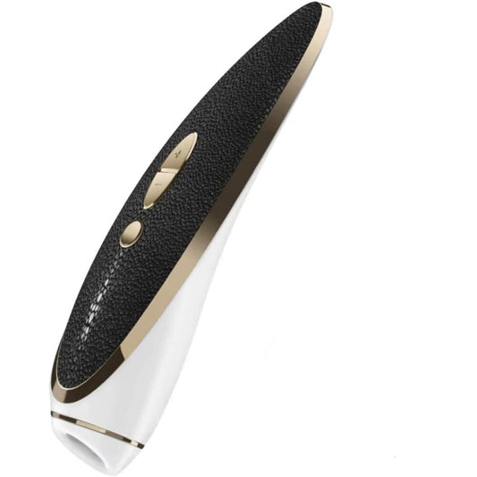 Gold Luxury Haute Couture Clitoral Massager on white background. image 1