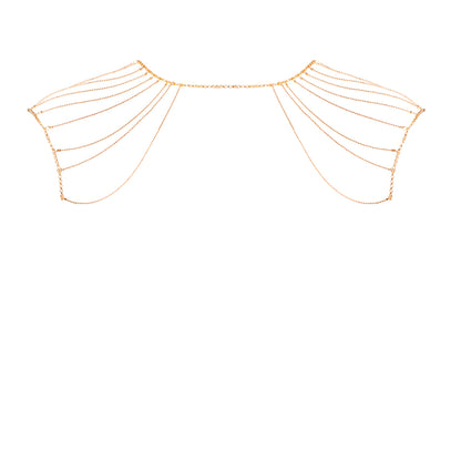 gold shoulder chains on background. image 3