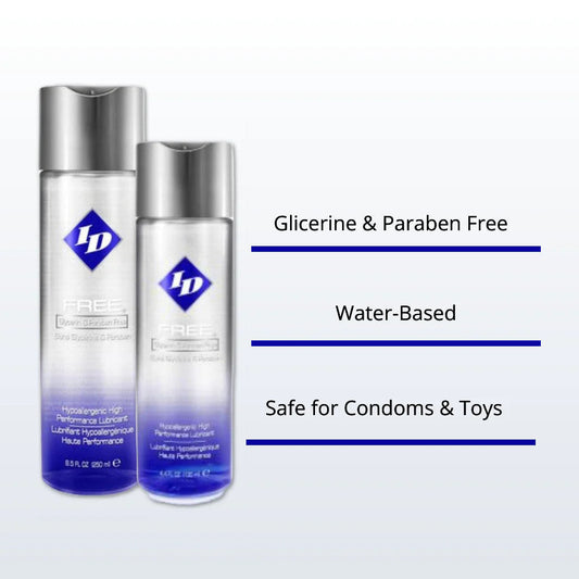 2 x bottles of ID lube on white background. with some text. Image 2