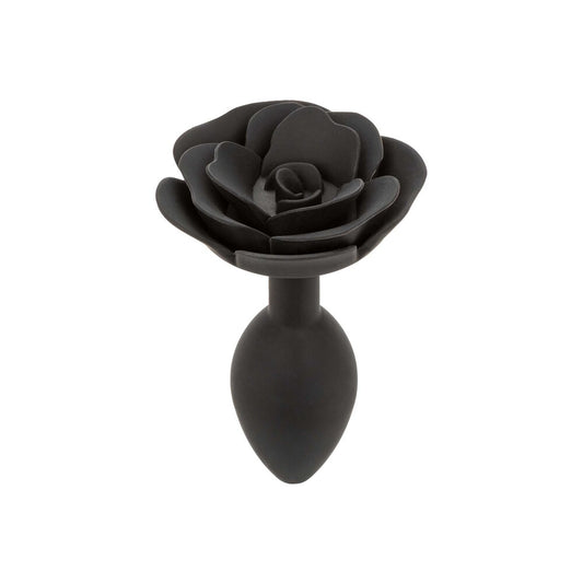 Large Rose Silicone Anal Plug 4-inch