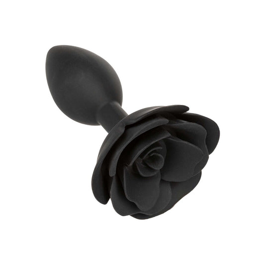 Large Rose Silicone Anal Plug 4-inch2