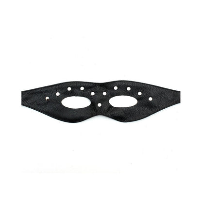 Leather Open Eye Mask With Rivets on white background. image 2