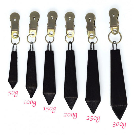 Long Nipple Clamps With Weight 200g on white background. image 1