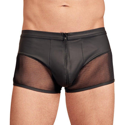 Matte Black Pants with Net Inserts