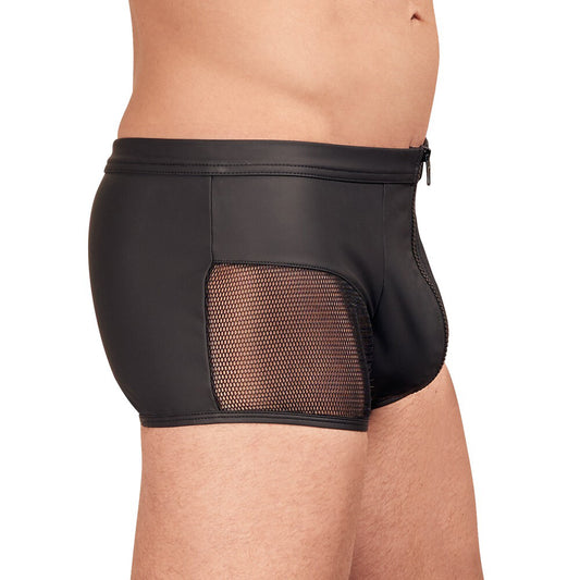 Matte Black Pants with Net Inserts1