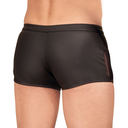 Matte Black Pants with Net Inserts2