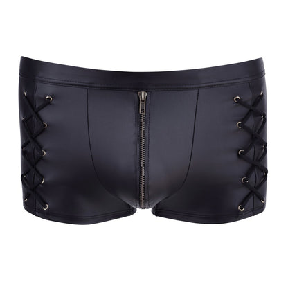 Matte Black Tight-Fit Pants 3