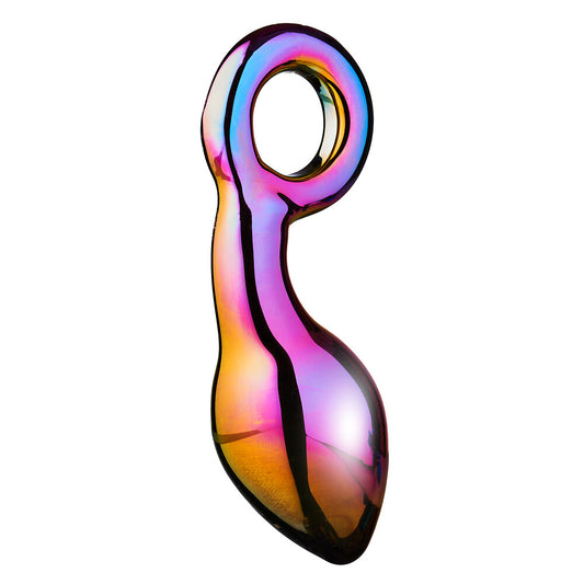Multi-Coloured Chunky Glass Anal Plug