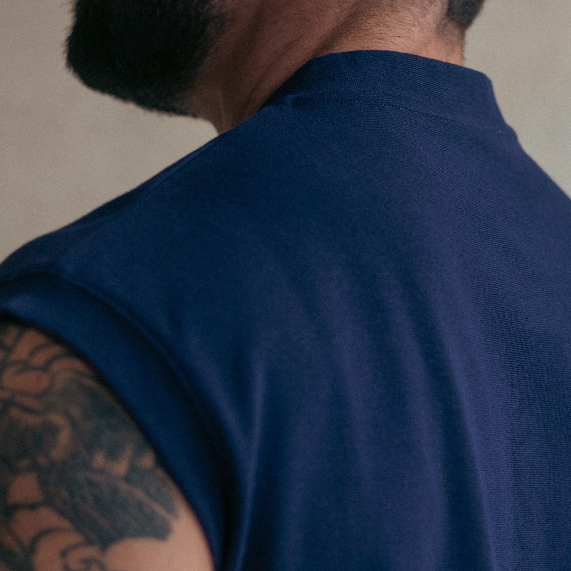 Navy Union Crop Tee. Image 3