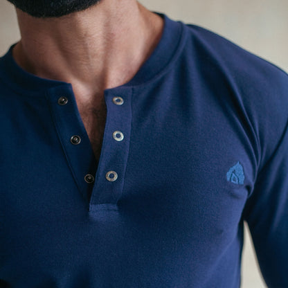 Navy Union Long Sleeve Tee. Image 2