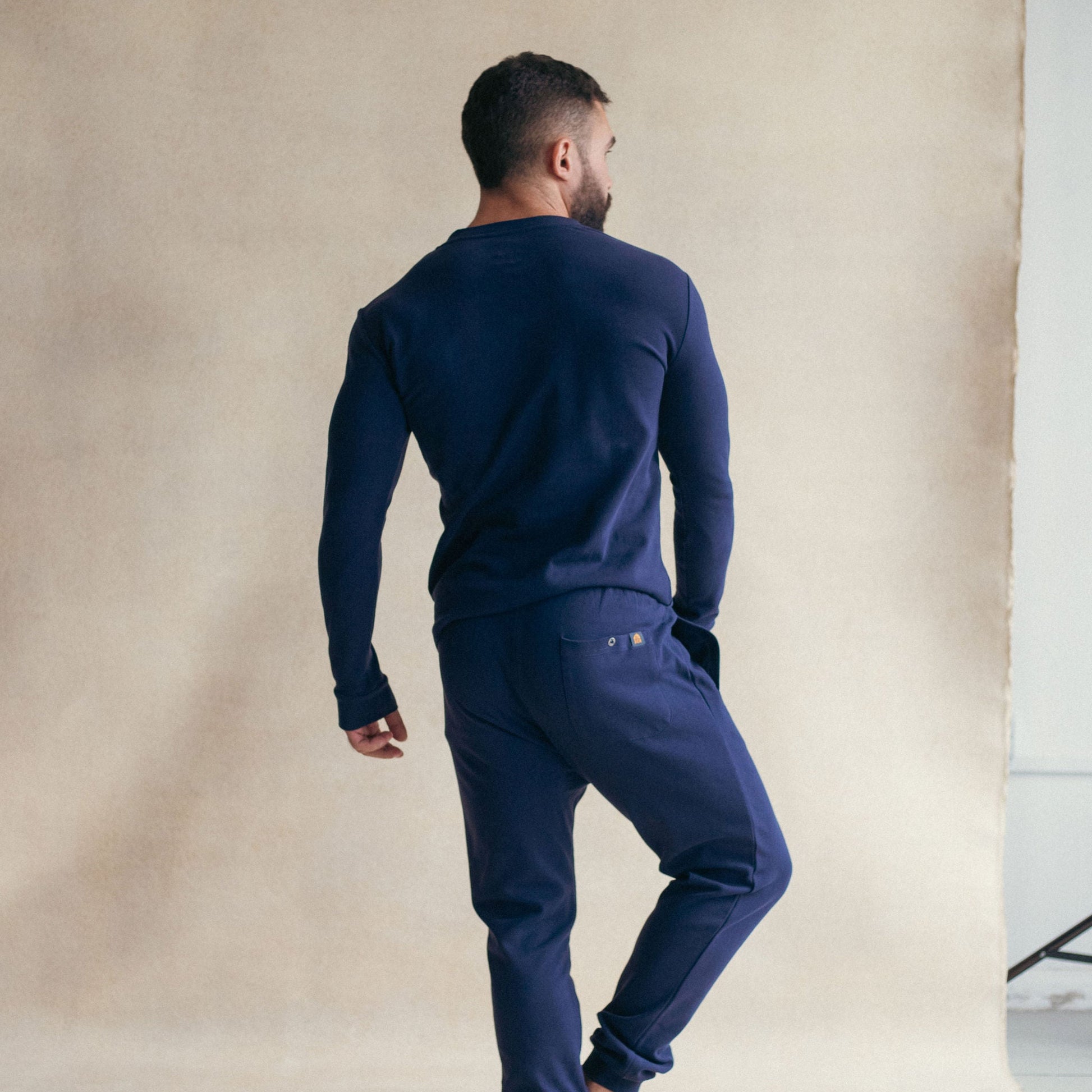 Navy Union Long Sleeve Tee. Image 3