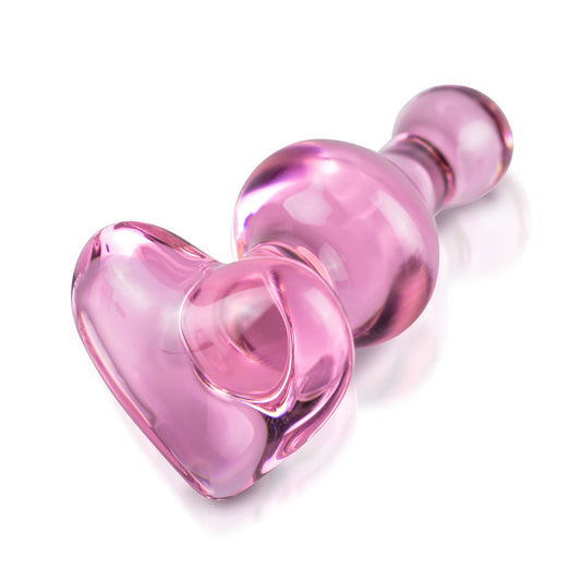 Pink Heart Glass Massager