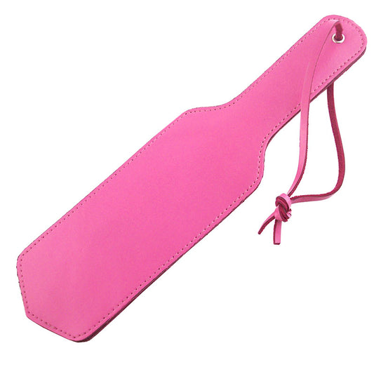 Pink Leather Paddle on white background. image 1