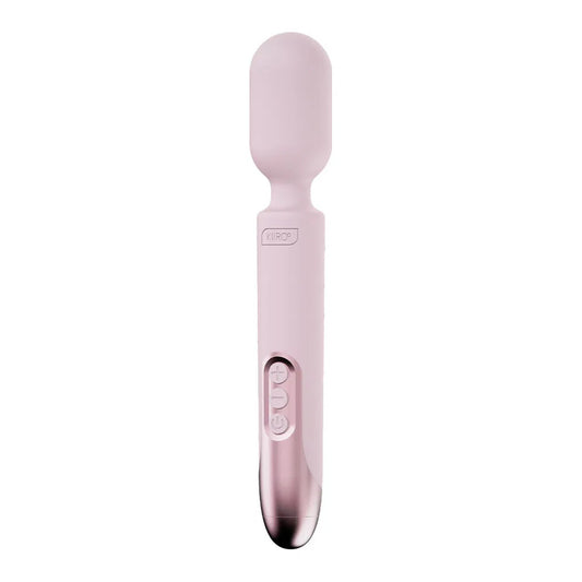 Pink Pro Wand Vibrator on white background. image 1