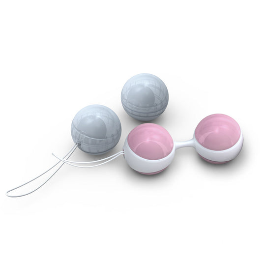 Pink and Blue Luna Beads Mini on white background. image 2