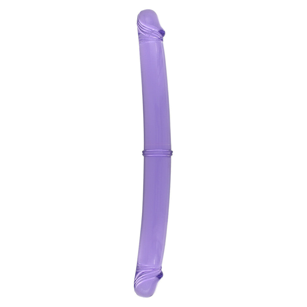 Purple 12 Inch Double Dong on white background. image 1