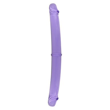 Purple 12 Inch Double Dong on white background. image 1