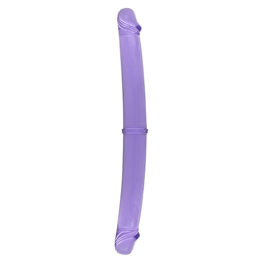 Purple 12 Inch Double Dong on white background. image 1
