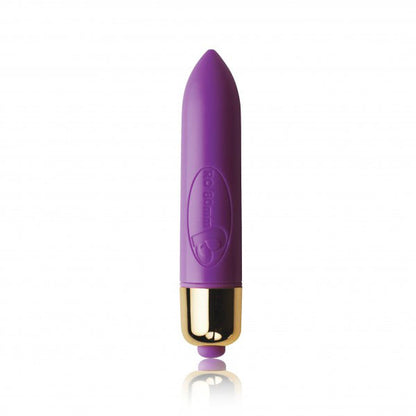 Purple Petite Sensations Butt Plug on white background. image 2