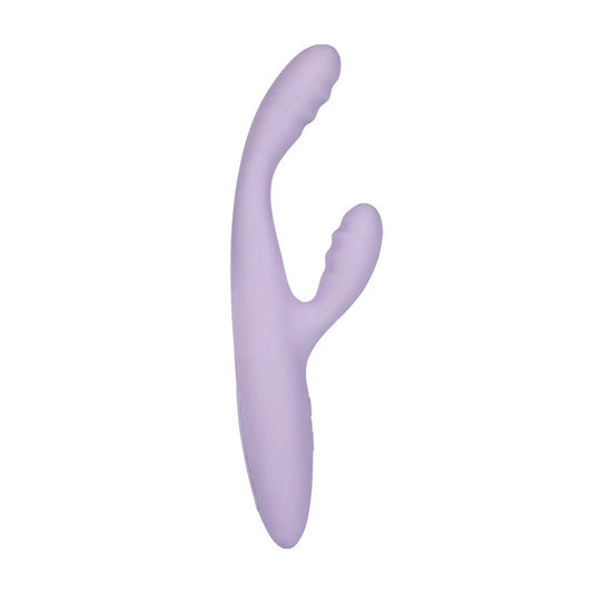 Purple Slim G-Spot Rabbit Vibrator on white background. image 1
