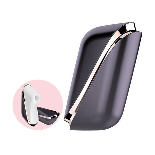 Purple Traveler Clitoral Vibrator on white background. image 2