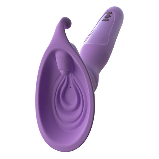 Purple Vibrating Roto Suck Her on white background. image 1