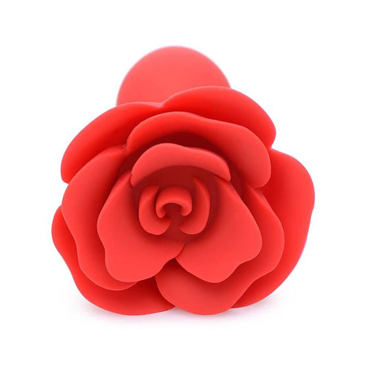 Red Booty Bloom Rose Plug on white background. image 2