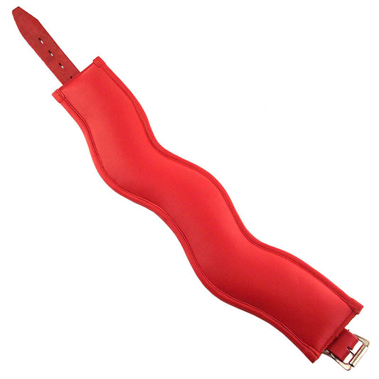 Red Padded Posture Collar on white background. image 2