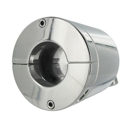 Silver Ball Press Chamber on white background. image 2