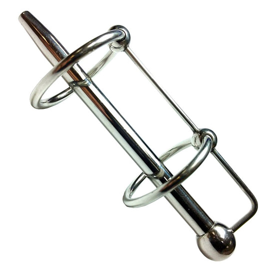 Stainless Steel Double Ring Sperm Stopper on white background. image 1