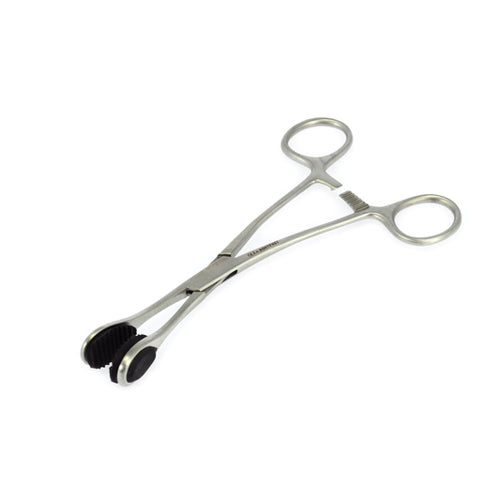 Stainless Steel Piercing Pincer on white background. image 1
