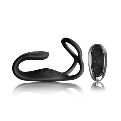 The Vibe Male Strap-on and Anal Stimulator with remote on a white background. image 1