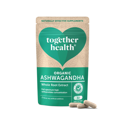 Together Health Supplements front of packaging for Ashwagandha
