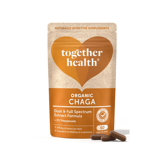 Together Health Supplements front of packaging for Chaga