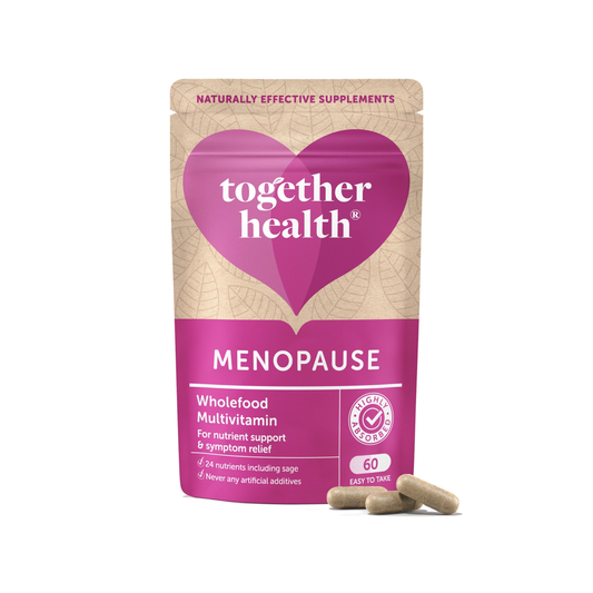 Together Health Supplements front of packaging for Menopause