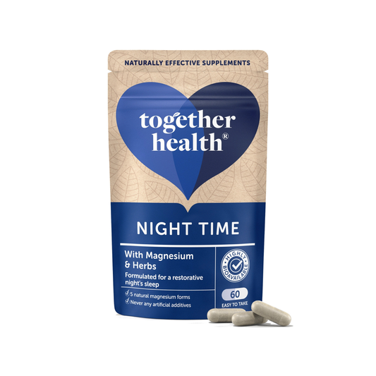 Together Health Supplements front of packaging for Night Time