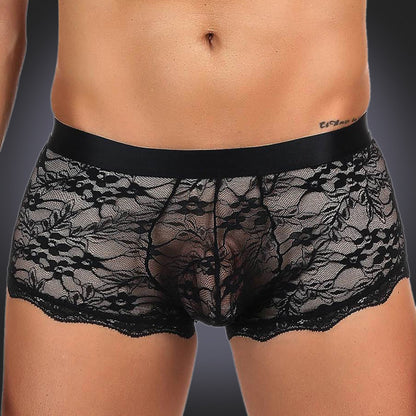 Lace Boxer Brief - 2 Colours
